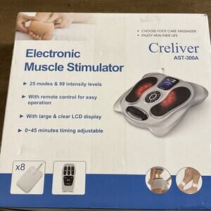CRELIVER Foot Circulation EMS & TENS Foot Nerve Muscle Massager, Missing Remote